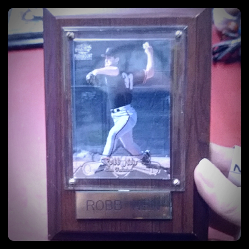San Francisco Giant Rob Nen Card on Plaque